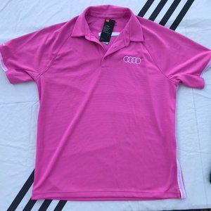 NEW AUDI Turnersville UNDER ARMOR PINK Polo Shirt Mens XL EXTRA LARGE MEN'S